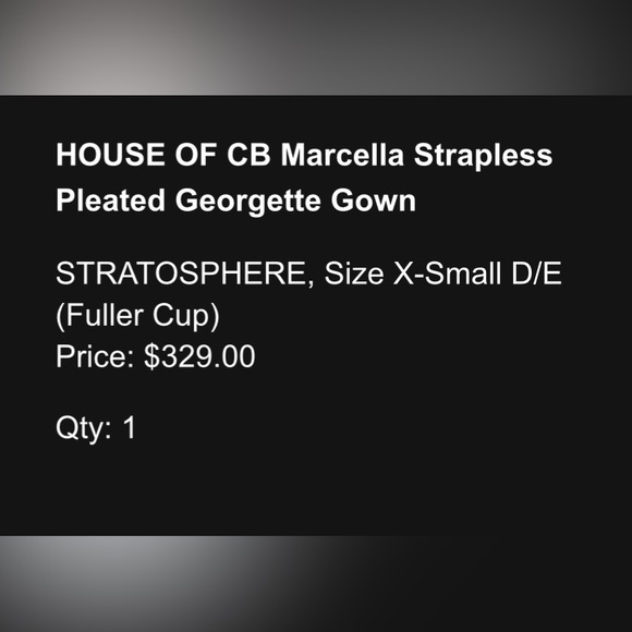 House of CB Sky Blue Marcella Gown - Picture 5 of 5